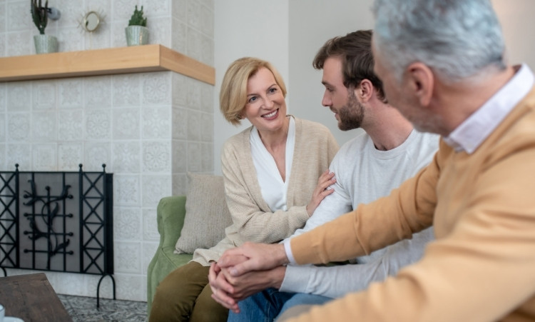 Family support session promoting healing, connection, and recovery through compassionate guidance