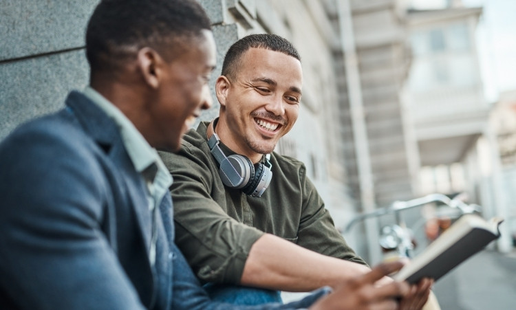 Teens in flexible outpatient addiction recovery program outdoors
