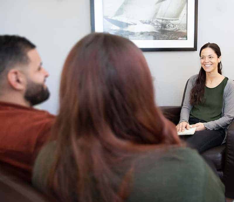 Family meeting with a counselor for substance abuse recovery support in Connecticut